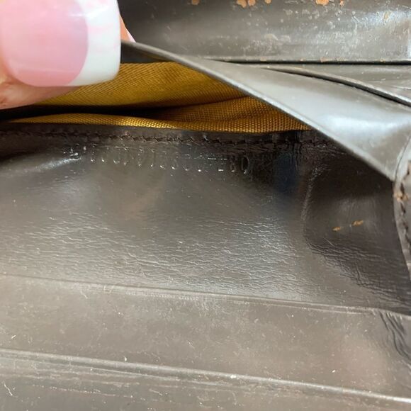 Authentic Gucci Leather/Canvas Bamboo Wallet Brown - Picture 8 of 11